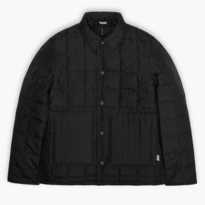 Rains Liner Shirt Jacket in Black size S Water Repellant NWT